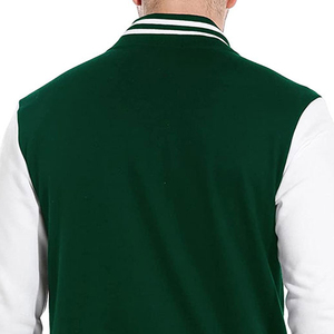 Veste pour homme Offre Spéciale manches rétro Veste universitaire en cuir de laine pour hommes Vestes de baseball Logo personnalisé Broderie Varsity à capuche - Product Image 6