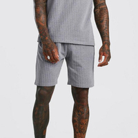 Conjunto de 2 Piezas de Ropa Urbana para Hombre, Camiseta y Pantalones Cortos Transpirables para Verano