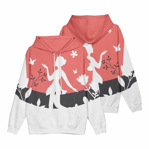 Top des tendances prix d'usine imprimé personnalisé tissé femmes unisexe automne sweats à capuche avec logo avant Design - Product Image 1