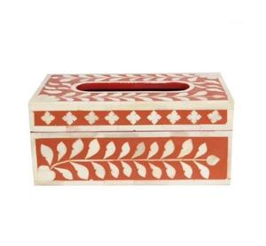 Porte-mouchoirs en bois naturel de qualité supérieure avec motif imprimé, boîte à serviettes décorative pour restaurants, table, au meilleur prix - Product Image 4