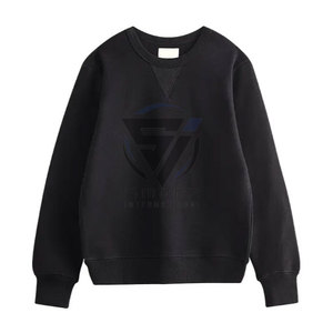 Sweat-shirt unisexe pas cher, coupe classique, en coton lourd, imprimé sur mesure OEM, style hip-hop, doublé, respirant, 430g - Product Image 3