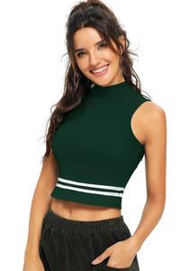 Camiseta verde de boutique India para niñas y mujeres, ropa de fiesta informal, lo último, exclusivo, cómodo, poliéster/tejido de punto de la India - Product Image 2