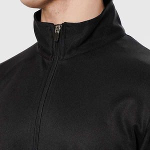 Survêtements d'hiver pour hommes, respirants, légers, avec logo personnalisé brodé, couleur contrastée, 100% coton, streetwear, col roulé, jogging 2 - Product Image 5