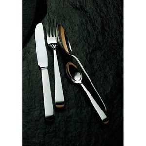 Cuchara de sopa de acero inoxidable para uso en restaurante, ensalada, sopa, bigote, vajilla, cuchara, oro rosa, mango redondo, cuchara y tenedor para servir - Product Image 2