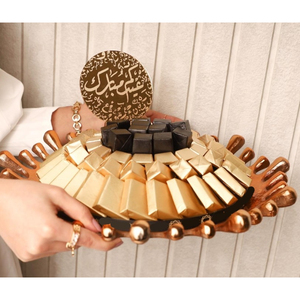 Cuenco de Metal para Chocolate de gran calidad, vajilla de diseño fabuloso, cuenco para servir Chocolate para bodas, aniversarios o cumpleaños - Product Image 6