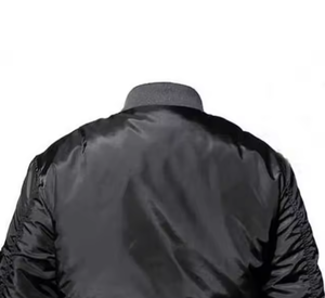 Blouson d'aviateur de haute qualité en satin conception personnalisée Logo respirant fermeture éclair support prix de gros High Street couleur unie - Product Image 4