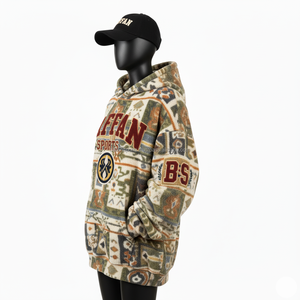 Sweat à capuche en molleton surdimensionné pour femme 340 GSM pull d'hiver doux et chaud avec logo personnalisé brodé confortable Streetwear sweats à capuche pour femmes - Product Image 4