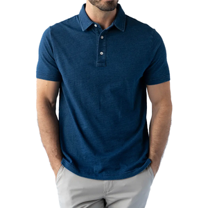 Polo de golf à manches courtes en tissu de coton à bas prix, à séchage rapide, pour hommes, pas cher - Product Image 1