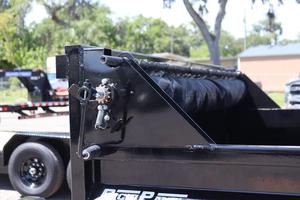 Top Quality 2026 Sure-Trac 7 x 14 FT Heavy Duty Low Profile Hydraulic Dump Trailer 14K GVWR Tandem Axle Black Steel Dump Trailer - Product Image 5