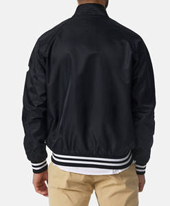 เสื้อแจ็กเก็ตบอมเบอร์ของผู้ชายแบบสั่งทำได้มีกระเป๋าคอตั้งสไตล์ดีไซน์ใหม่2025 - Product Image 6