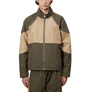 Chaqueta cortavientos de hombre de alta calidad con colores en contraste, estilo patchwork transpirable, impermeable y con cremallera completa. - Product Image 3