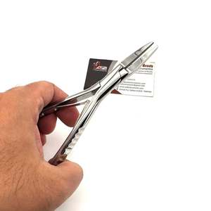 Pince à écraser les liaisons argentées, pince à écraser les liaisons en acier inoxydable durable, multifonctionnelle, pince à écraser les liaisons en kératine, logo personnalisé - Product Image 1