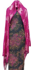 Conjunto de 3 Piezas de Dirac Somalí con Gogra y Garbasar, Mangas Largas Florales de Spandex, Ropa Tradicional de Lujo Ecológica para Mujer - Product Image 2