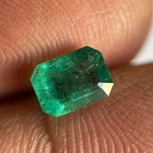 Émeraude naturelle non montée, taille octogonale. Magnifique émeraude pour bijoux. - Product Image 1