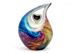 Multicolor Teardrop 10" Urn <b>for</b> <b>Ashes</b> Adult Male <b>for</b> Human <b>Ashes</b> Female Cremation Urns <b>for</b> Adult <b>Ashes</b> - Product Image 6