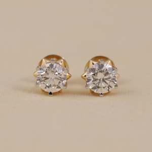 Pendientes Clásicos de Diamantes Cultivados en Laboratorio, Plata de Ley, Oro Rosa, Oro Blanco, Oro Amarillo, Chapados, 2.00 TCW, para Boda y Compromiso - Product Image 5