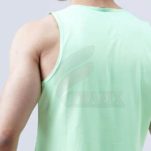 Camiseta sin Mangas Lisa para Hombre, Tejido Transpirable y Suave, Camiseta Deportiva para Hombre, Chaleco de Secado Rápido, Camiseta de Gimnasio y Fitness - Product Image 4