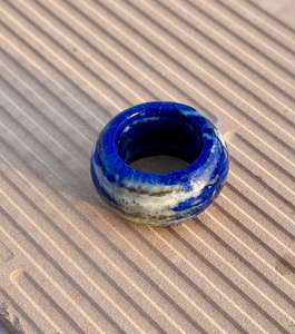 Natural <b>Lapis</b> <b>Lazuli</b> Gemstone Band <b>Ring</b> Statement <b>Ring</b> Hand Carved <b>Ring</b> New Design <b>Lapis</b> Jewelry - Product Image 6