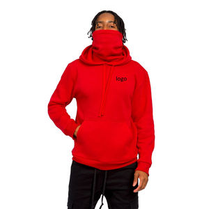 2026 Vente en gros Cagoule Ninja Unisexe Hip Hop Oversize Brodée Personnalisée à Effet Gonflé Hiver Épaisse Haute Qualité Unie - Product Image 6