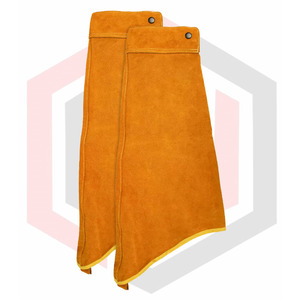 Protección de brazo Ropa DE TRABAJO Mangas de soldadura de cuero de seguridad Precio al por mayor Servicio OEM Mangas de soldadura de cuero de calidad premium - Product Image 2
