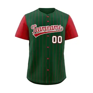 Último diseño de uniforme de béisbol para hombres al por mayor mejor calidad uniforme de béisbol nueva llegada hombres de secado rápido Jersey