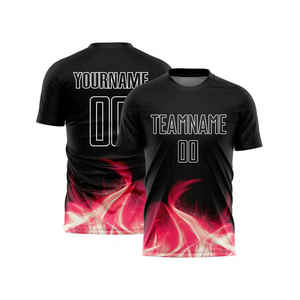 เสื้อฟุตบอลยูนิเซ็กซ์ คุณภาพพรีเมียม 100% โพลีเอสเตอร์ ดีไซน์ทันสมัย ระบายอากาศได้ดี แห้งเร็ว สั่งทำพิเศษพร้อมโลโก้ด้านหน้า ซักง่าย - Product Image 1