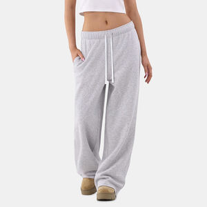 กางเกงจ็อกเกอร์ผ้าแคนวาสสำหรับผู้หญิง สไตล์สตรีทแวร์ สำหรับฤดูหนาว ระบายอากาศได้ดี เหมาะสำหรับออกกำลังกาย เอวกลาง ผ้าฝ้าย 100% มีเชือกผูก - Product Image 6