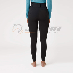 Jodhpurs équestres pour femmes avec des coutures renforcées en tissu extensible flexible coupe ajustée et un confort respirant à vendre - Product Image 6