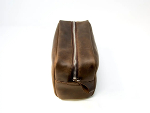 Neceser de cuero duradero a la moda para hombre, Kit Dopp, accesorios de afeitado para viajar, organizador, bolsa de equipaje de viaje, adultos de negocios - Product Image 3