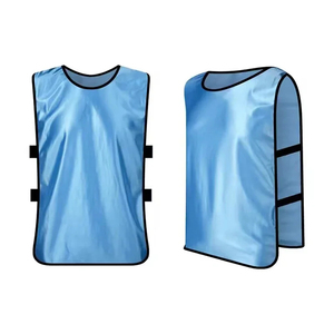 เสื้อกีฬาแขนกุดคอกลมสีเหลือง โพลีเอสเตอร์ สำหรับผู้ใหญ่ แบบยูนิเซ็กซ์ เหมาะสำหรับฝึกซ้อมฟุตบอล ซอคเกอร์ รักบี้ - Product Image 2