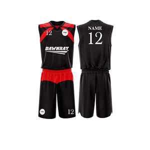 Ensemble d'uniformes de basket-ball personnalisés, maillot et short en polyester respirant à séchage rapide, vêtements de sport d'équipe pour hommes, femmes et jeunes - Product Image 2