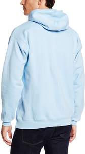 Sweat à capuche oversize pour homme 100% coton, poids lourd, épaules tombantes, sans cordon, polaire d'hiver, technique lavée, col à capuche - Product Image 5