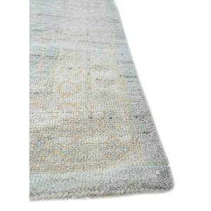 Cyanna Hand Knotted Wool <b>Rugs</b> Grey Black <b>Boho</b> Style Medallion Abstract Rectangle for Home for Living Room Hallway-Model Skwl-282 - Product Image 4