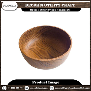 Handmade <b>Large</b> Sheesham Wooden Salad <b>Serving</b> <b>Bowl</b> Customized Vintage Acacia Wood Kitchen Gift Set Eco-Friendly Multipurpose - Product Image 6