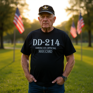 DD-214 T-shirt militaire officiel pour homme, carte d'identité américaine pour vétéran - Product Image 3