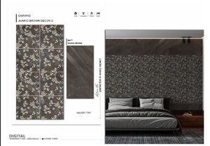 Azulejos de Piso de Porcelana Cerámica Moderna Brillante de 600x1200 mm, Superficie Mate Esmaltada, Cuerpo Completo Homogéneo para Decoración del Hogar - Product Image 2