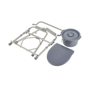 Bliss Medical Classic Commode Toilette Chaise Flat <span class=keywords><strong>Pack</strong></span> Salle De Bains Aide À La Sécurité pour Personnes Âgées Augmente La Hauteur Siège De Toilette Cadre - Product Image 5