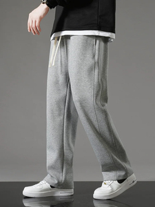 Pantalon de survêtement unisexe coupe décontractée pour hommes et femmes pantalon de survêtement ample décontracté et athlétique pantalon de survêtement évasé - Product Image 5