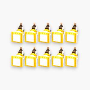 Juego de 10 Botones Cuadrados con Luces LED y Microinterruptor, Envío Gratis, Accesorios para Máquinas de Diversión - Product Image 5