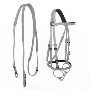 Brida Ajustable de Cuero Blanco con Doble Costura para Caballo de Tiro, bhy ARMANDIOUS INDUSTRIES - Product Image 1
