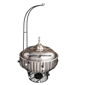 Calentador de alimentos de metal con diseño de pegatina árabe, Premium cazuela de calidad hecha a mano, forma redonda, calentador de alimentos de Metal de nuevo diseñador de lujo - Product Image 4