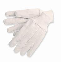 Gant de travail en toile anti-dérapant de haute qualité de 8 oz avec poignet en tricot et Clute coupe arrière gant de protection des mains industrielles gar