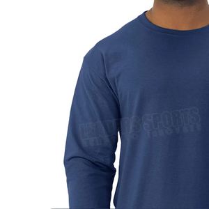 Recién llegado, camisetas lisas de algodón para hombre, camiseta de manga larga de diseño único de tela cómoda de alta calidad - Product Image 4
