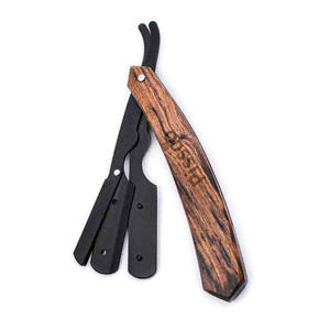 Navaja de Afeitar Plegable Personalizada de Acero Inoxidable, Cuchilla Recta de Acero Inoxidable para Barbería, 1 Unidad - Product Image 2