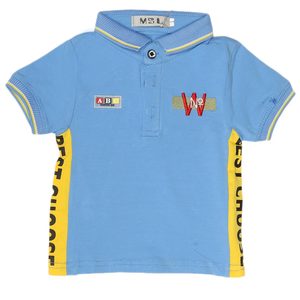 Camiseta Polo de Manga Corta para Niños - Azul - Product Image 1