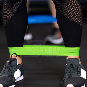 Bandes de cercle de hanche d'entraînement de force de forme physique bandes de résistance de cercle de hanche antidérapantes de boucle personnalisée - Product Image 5