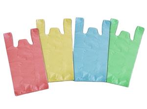 Máquina de fabricación de bolsas de camisetas personalizadas con material PE reciclable para uso en supermercados Vietnam Origin ODM Factory - Product Image 2