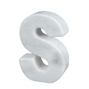 Moderne nouveau élégant marbre blanc A Alphabet presse-papiers décoratif bureau lettre Art initiale monogramme lourd solide bureau décor à la maison - Product Image 2