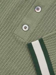 Hombres de alta calidad para Polos manga corta 100% algodón verano malla Golf ganchillo camiseta diseño personalizado venta al por mayor lona - Product Image 6