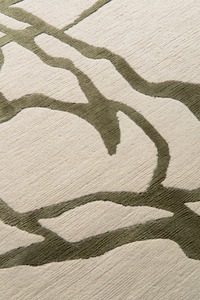 Tapis personnalisé tufté à la main en laine et en soie motif abstrait moderne taille personnalisée forme luxe tapis de sol doux fait à la main de haute qualité - Product Image 5